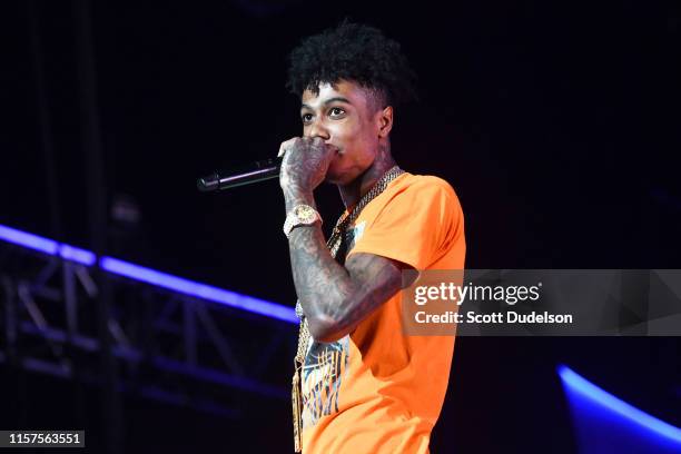 Blue Face Rapper Now Blueface Rapper Photos and Premium High Res Pictures - Getty Images