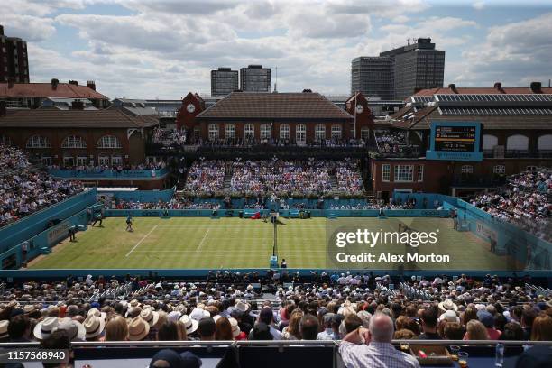 Geberal view of centre court during day 5 of the Fever-Tree Championships at Queens Club on June 21, 2019 in London, United Kingdom.