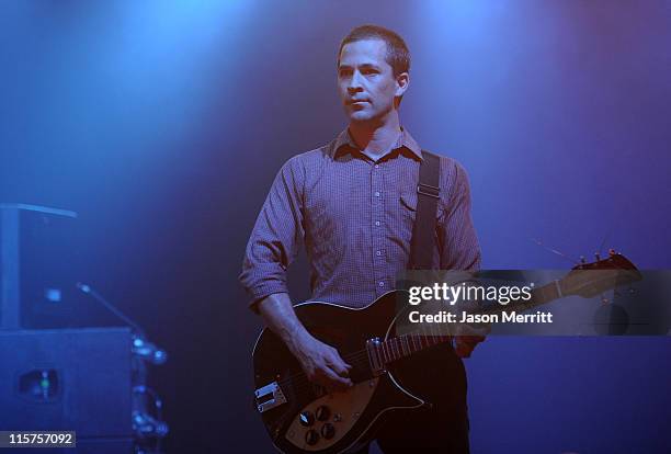 Paul Maroon of The Walkmen perform on stage during Bonnaroo 2011 at That Tent on June 9, 2011 in Manchester, Tennessee.