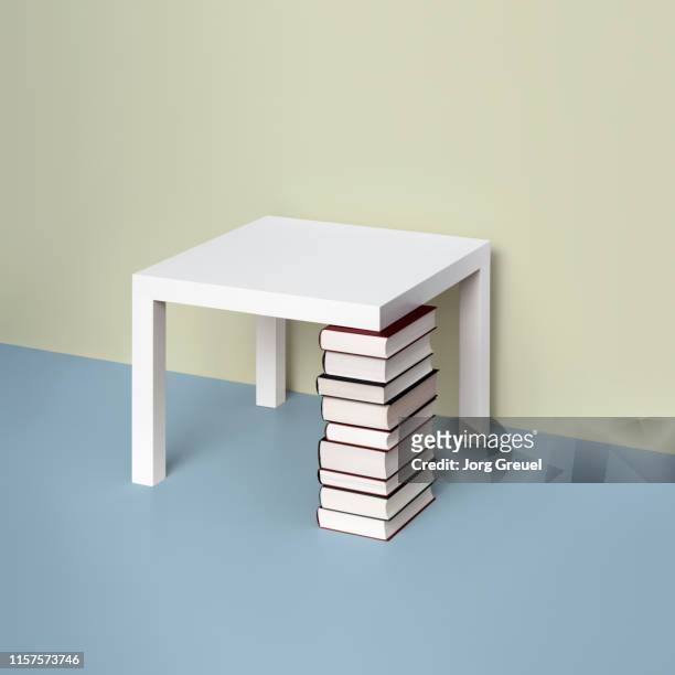 Table and books