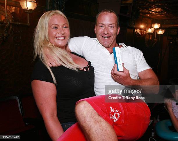 American Gladiator Robin Coleman and Elisa Furr attend Melanie Segal's Teen Choice Lounge presented by Rocket Dog at The Magic Castle on August 7,...