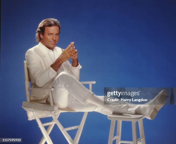 Singer Julio Iglesias poses for a portrait in 1983 in Los Angeles, California.