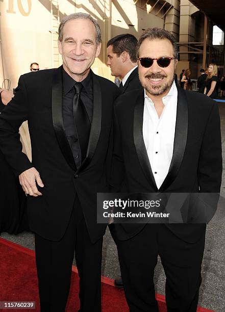 Producer/directors Marshall Herskovitz and Edward Zwick arrive at the 39th AFI Life Achievement Award honoring Morgan Freeman held at Sony Pictures...
