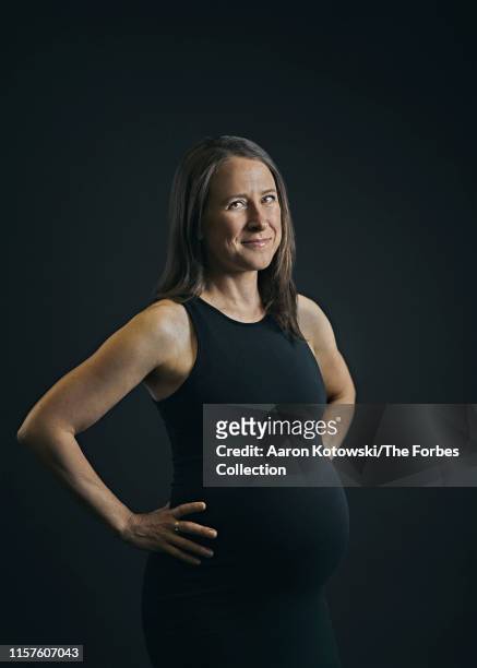 And cofounder of 23andMe, Anne Wojcicki is photographed for Forbes Magazine on April 25, 2019 in Mountain View, California. CREDIT MUST READ: Aaron...