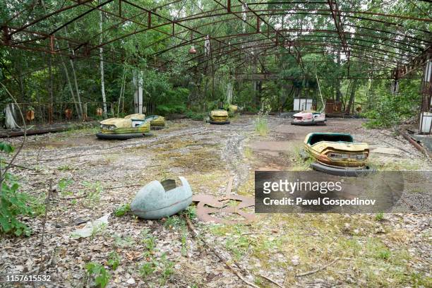 pripyat amusement park, pripyat, ukraine - chernobyl 1986 stock pictures, royalty-free photos & images