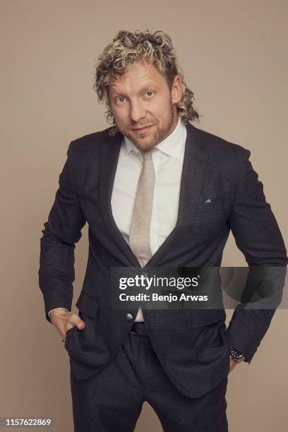 Professional wrestler Kenny Omega of TNT's 'All Elite Wrestling' poses for a portrait during the 2019 Summer TCA Portrait Studio at The Beverly...
