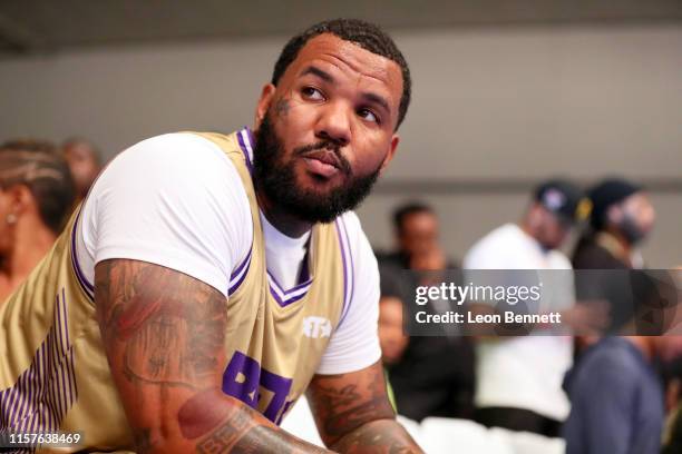 The Game plays in the BETX Celebrity Basketball Game Sponsored By Sprite during the BET Experience at Los Angeles Convention Center on June 22, 2019...