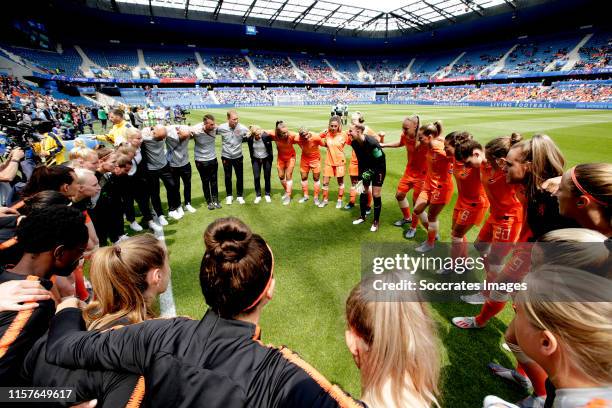 Jill Roord of Holland Women, Shanice van de Sanden of Holland Women, Danielle van de Donk of Holland Women, Sari van Veenendaal of Holland Women,...