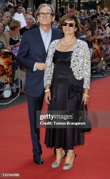 Bill Nighy and Diana Quick during "Stormbreaker" London Premiere - Arrivals at Vue West End in London, Great Britain.