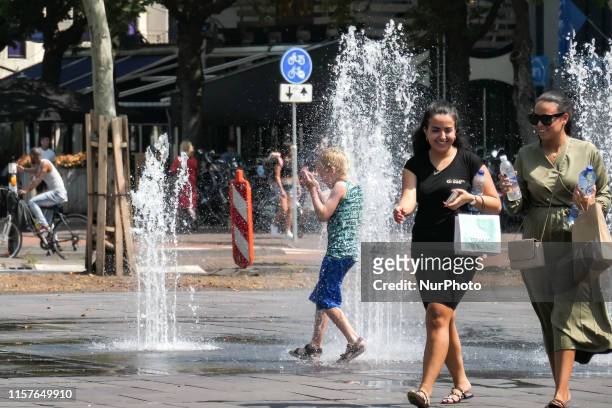Heatwave in Europe on July 25, 2019 with 40.4 °C degree Celsius temperature according to the KNMI weather bureau agency, setting the new national...