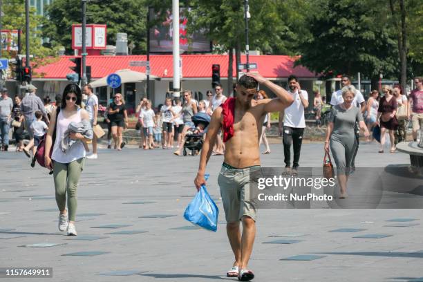 Heatwave in Europe on July 25, 2019 with 40.4 °C degree Celsius temperature according to the KNMI weather bureau agency, setting the new national...