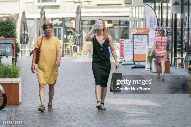 Heatwave in Europe on July 25, 2019 with 40.4 °C degree Celsius temperature according to the KNMI weather bureau agency, setting the new national...