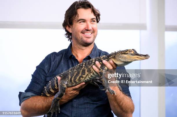 Episode 190718 -- Pictured: Matt Wright of ?Monster Croc Wrangler? stops by to show off some wild life --