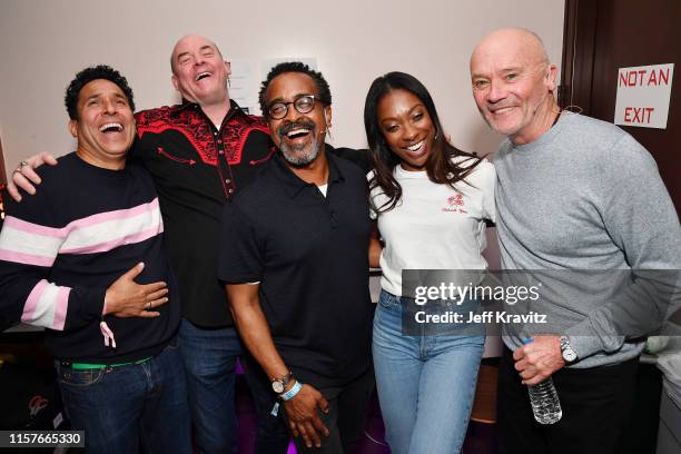 Oscar Nunez, David Koechner, Tim Meadows, Ego Nwodim and Creed Bratton are seen at the 2019 Clusterfest on June 22, 2019 in San Francisco, California.