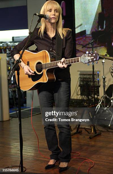 Jackie DeShannon during The Guillemots and Jackie De Shannon Perform at the Nominations of 2006 Mojo Honours at HMV in London, Great Britain.