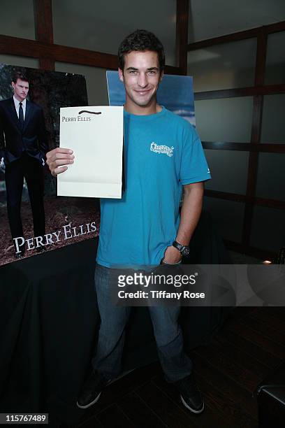 Clay Adler, with Perry Ellis bag, attends Melanie Segal's Emmy House on September 19, 2008 in Los Angeles, California.