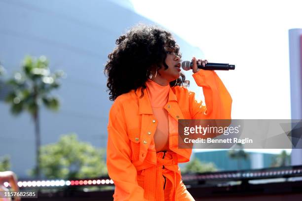 Katlyn Nichol performs onstage during the BET Experience Live! Sponsored By Coca-Cola at LA Live on June 22, 2019 in Los Angeles, California.