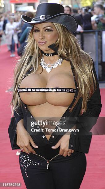 Jodie Marsh during "Just My Luck" - UK Charity Premiere - Outside Arrivals at Vue West End in London, Great Britain.