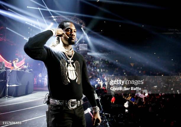 Offset of Migos performs onstage at the STAPLES Center Concert Sponsored By Sprite during BET Experience at Staples Center on June 22, 2019 in Los...