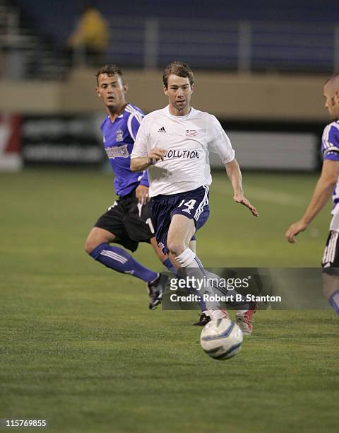 Steve Ralston of the New England Revolution during a game against the San Jose Earthquakes at Spartan Stadium, San Jose, California on April 2, 2005.