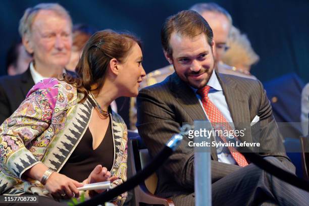 Prince Felix of Luxembourg and Princess Alexandra of Luxembourg celebrates National Day on June 22, 2019 in Luxembourg, Luxembourg.
