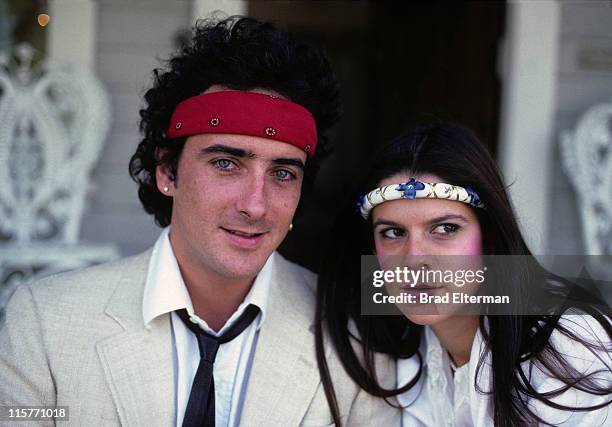 Christopher Wilding and Aileen Getty at their store in Santa Barbara, California. **EXCLUSIVE**
