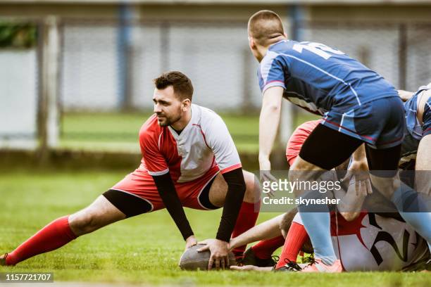 rugby match on playing field! - rugby league stock pictures, royalty-free photos & images