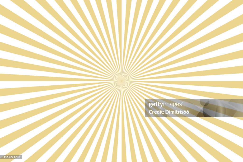 Sunbeams: gold rays background