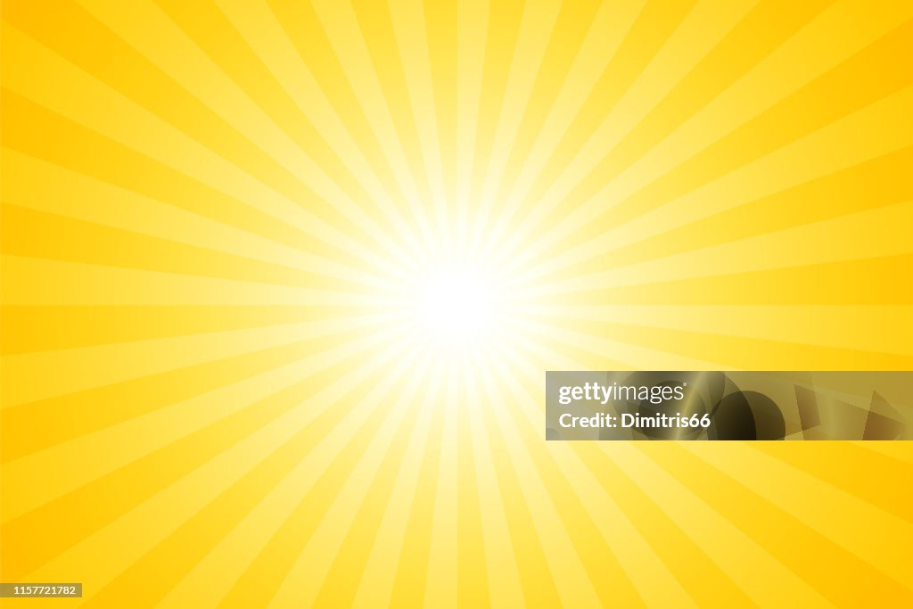 Sun Rays Vector Yellow Yellow Sun Rays Vector