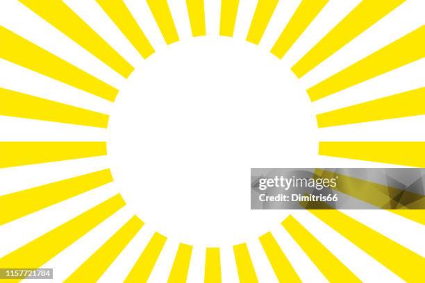 sun flat design - optimism concept sky stock illustrations