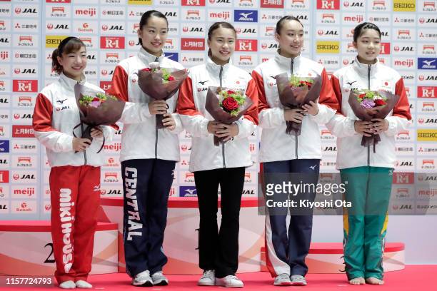 Qualified gymnasts for the 2019 Artistic Gymnastics World Championships Asuka Teramoto, Hitomi Hatakeda, Aiko Sugihara, Nagi Kajita and Akari...