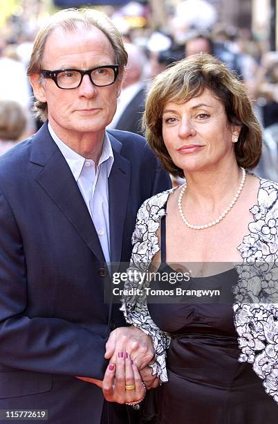 Bill Nighy and Diana Quick during "Stormbreaker" London Premiere - Arrivals at Vue West End in London, Great Britain.