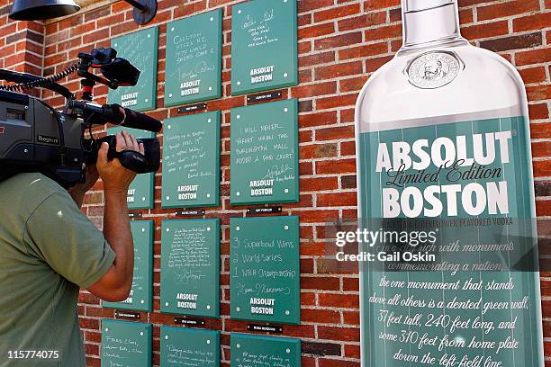 Atmosphere at the unveiling for the ABSOLUT Boston Flavor at Boylston Plaza - Prudential Center on August 26, 2009 in Boston, Massachusetts.