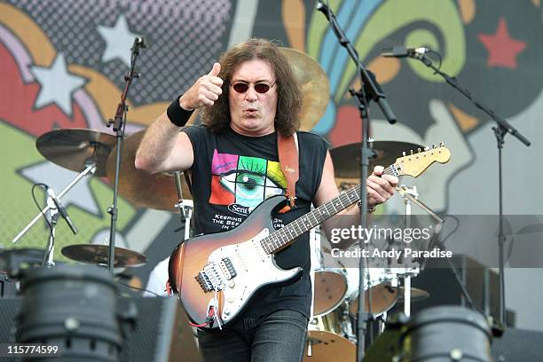 Geoff Whitehorn of Procol Harum during The Nokia Isle of Wight Festival 2006 - Day 3 at Seaclose Park in Newport, Isle of Wight, Great Britain.