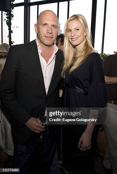 Dirk Standen and Annelise Peterson during Men.Style.com Celebrates The Women of Fashion at The Rooftop of the Gramercy Park Hotel in New York City,...