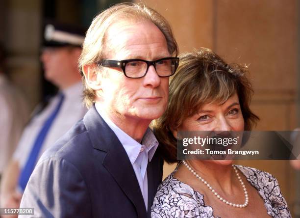 Bill Nighy and Diana Quick during "Stormbreaker" London Premiere - Arrivals at Vue West End in London, Great Britain.