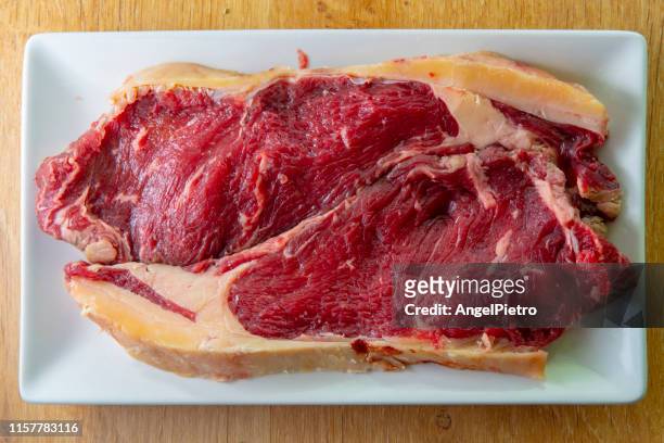a pair of beef entrecote - meat forbidden stock pictures, royalty-free photos & images