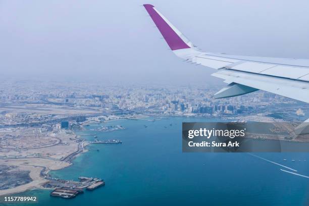 doha, qatar - doha airport stock pictures, royalty-free photos & images