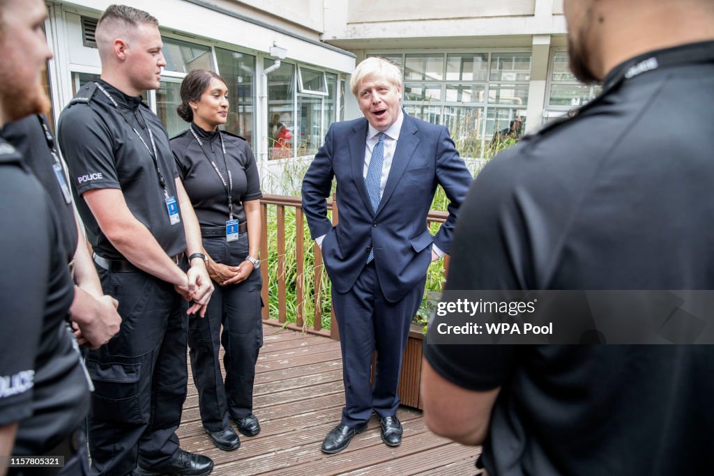 Prime Minister Boris Johnson Announces Increase In Police Numbers