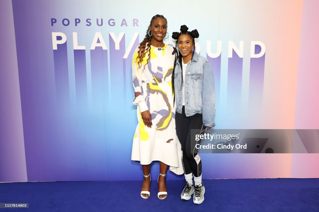 Issa Rae Popsugar Issa Rae and Deja Riley attend the POPSUGAR Play/Ground at Pier 94 on ...