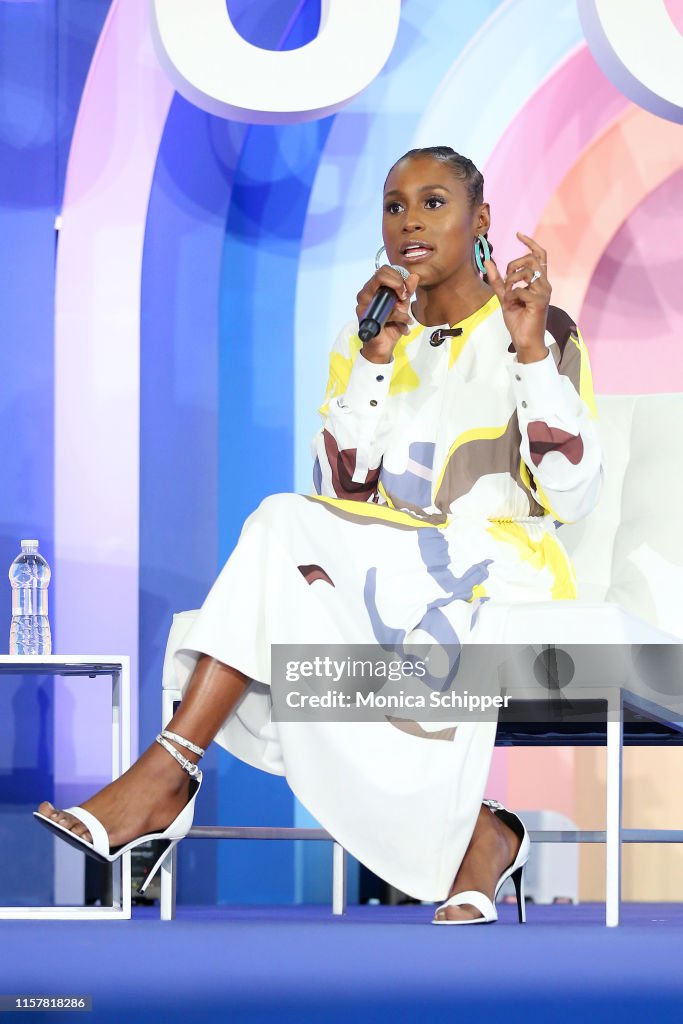 Issa Rae Popsugar Issa Rae speaks during