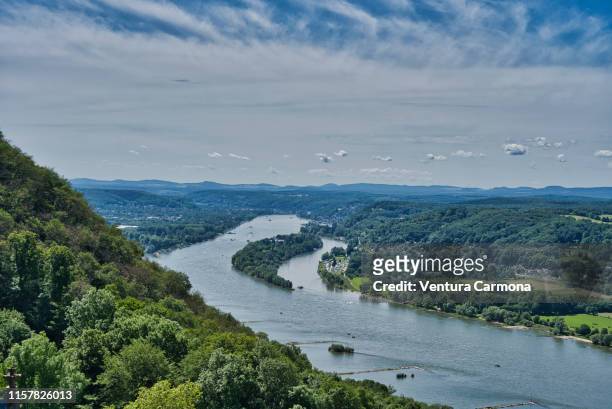 view over the rhine river, germany - bonn stock pictures, royalty-free photos & images