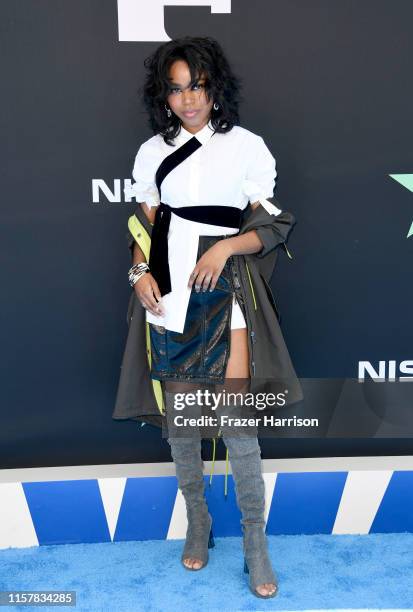 Riele Downs attends the 2019 BET Awards on June 23, 2019 in Los Angeles, California.