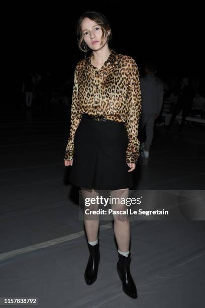 Christa Theret attends the Celine Spring Summer 2020 show as part of Paris Fashion Week on June 23, 2019 in Paris, France.