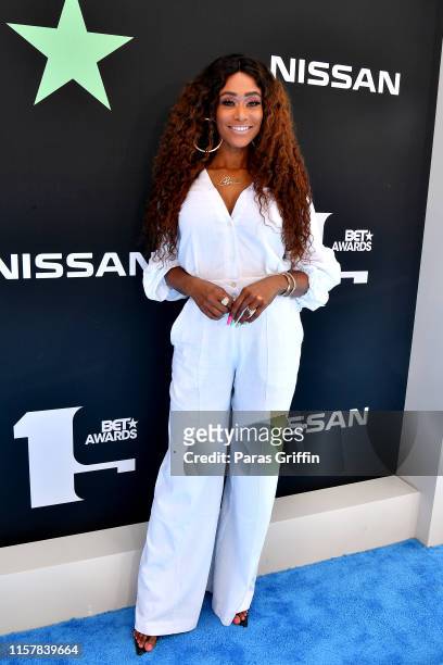 Tami Roman attends the 2019 BET Awards at Microsoft Theater on June 23, 2019 in Los Angeles, California.