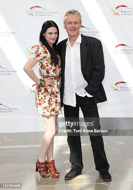 Anthony Head and Katie McGrath attends Photocall for 'The Adventures Of Merlin' during the 51st Monte Carlo TV Festival on June 10, 2011 in Monaco,...