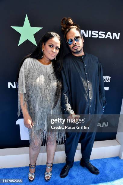 Beverly Bond and Bazaar Royale attend the 2019 BET Awards at Microsoft Theater on June 23, 2019 in Los Angeles, California.