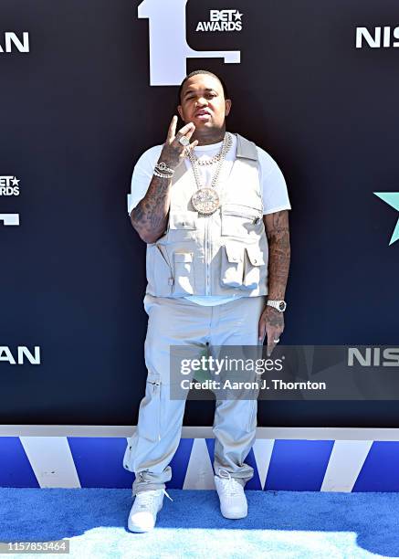Mustard attends the 2019 BET Awards at Microsoft Theater on June 23, 2019 in Los Angeles, California.