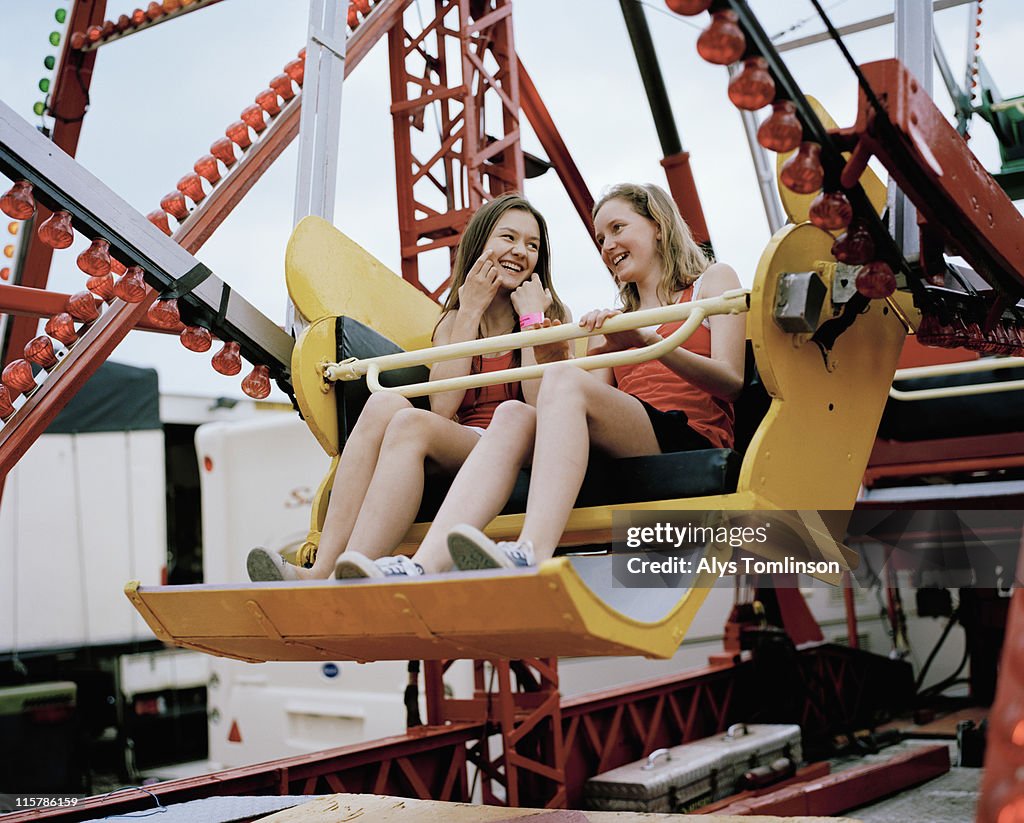 Two Girls on a Ferris Wheel
