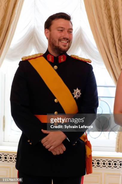 Prince Sebastien of Luxembourg during the reception at the Grand Ducal Palace on the National Day on June 23, 2019 in Luxembourg, Luxembourg.